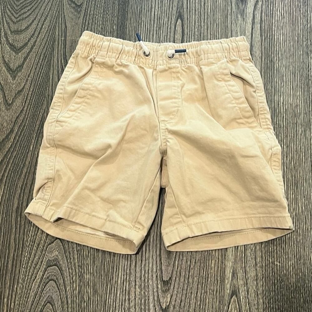 Gap Kids Boys Stretch Twill Shorts Drawstring Elastic Waist Mojave Desert Size M